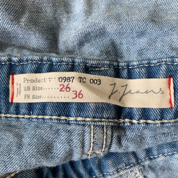 Distressed Denim overalls Size 26 - Picture 6 of 7